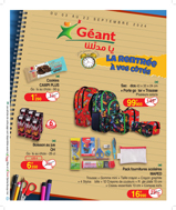 Catalogue Géant - La rentrée à vos côtés